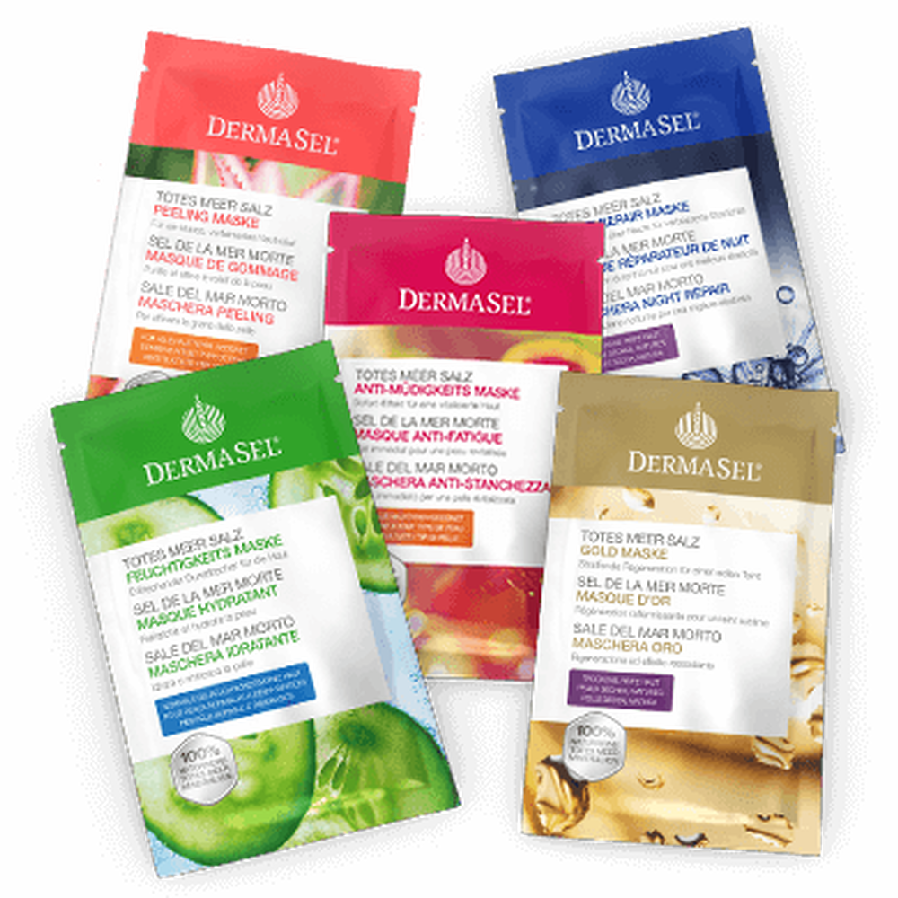 DERMASEL Gesichtsmasken Totes Meer Salz Headerbild