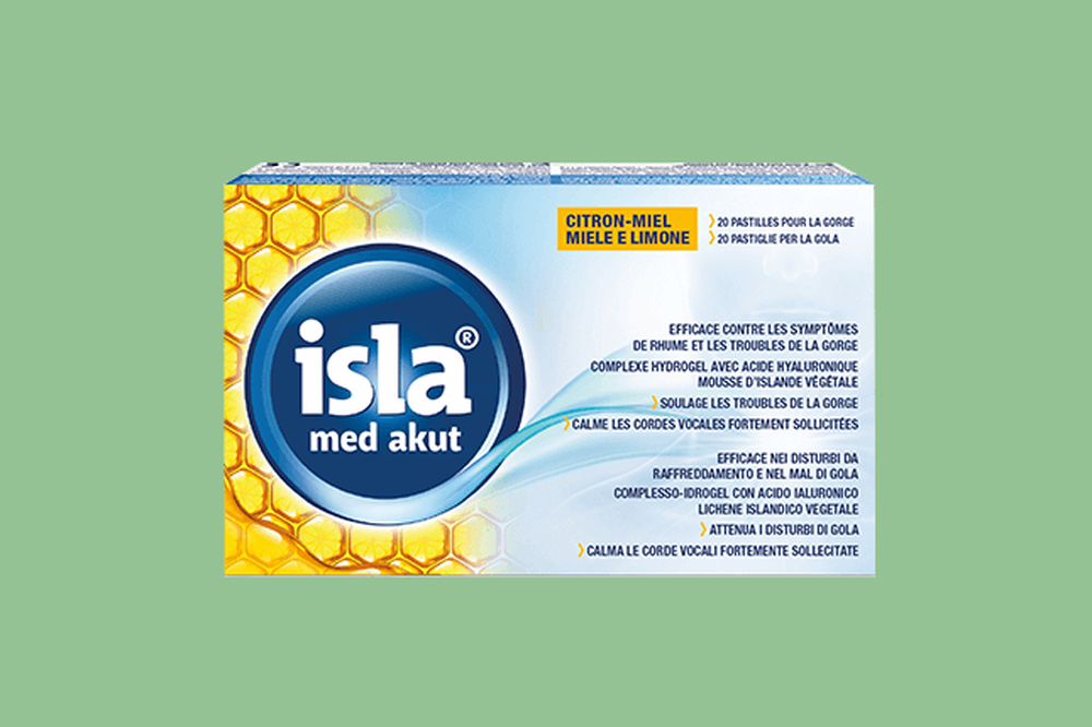 isla med akut Halspastillen