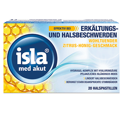 isla med akut Halspastillen Headerbild
