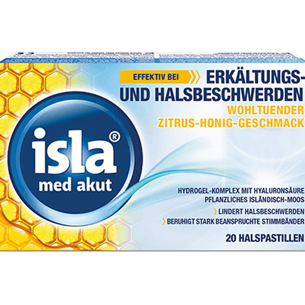 isla med akut Halspastillen Headerbild